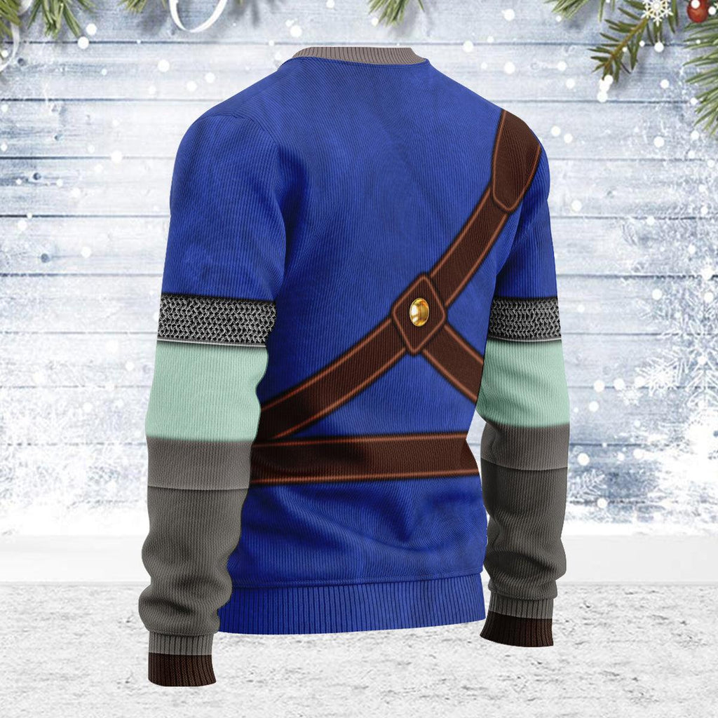 Knights of Skyloft Blue Themed Costume Unisex Christmas Wool Sweater - CustomsPig.com