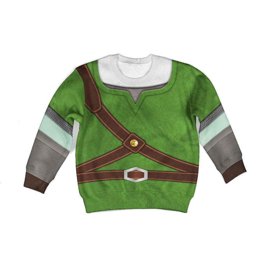 Knights of Skyloft Green Costume Kid Tops Hoodie Sweatshirt T-Shirt - CustomsPig.com