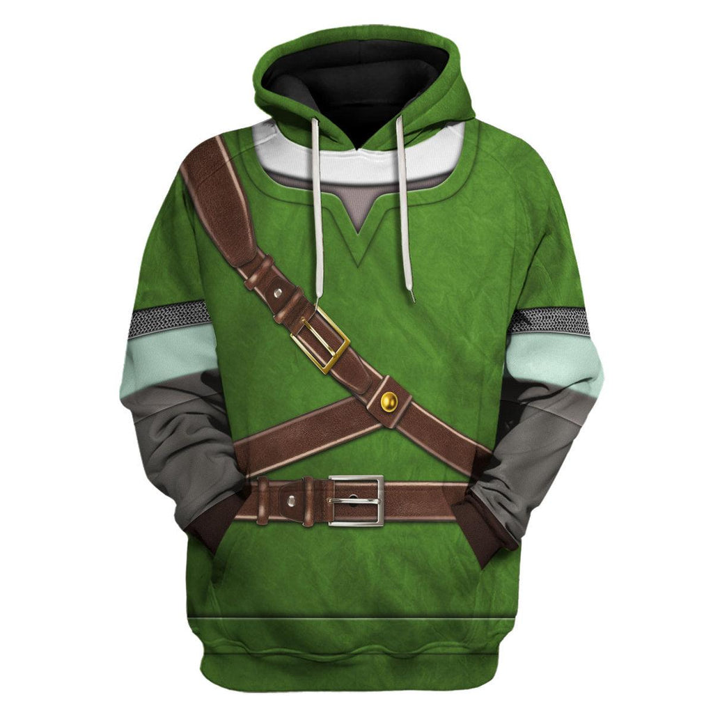 Knights of Skyloft Green Shield Unisex Hoodie Sweatshirt T-shirt Sweatpants Cosplay - CustomsPig.com