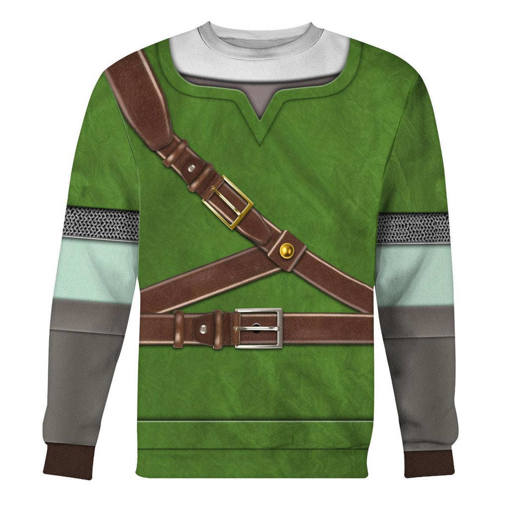 Knights of Skyloft Green Shield Unisex Hoodie Sweatshirt T-shirt Sweatpants Cosplay - CustomsPig.com