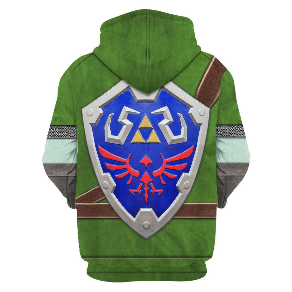 Knights of Skyloft Green Shield Unisex Hoodie Sweatshirt T-shirt Sweatpants Cosplay - CustomsPig.com