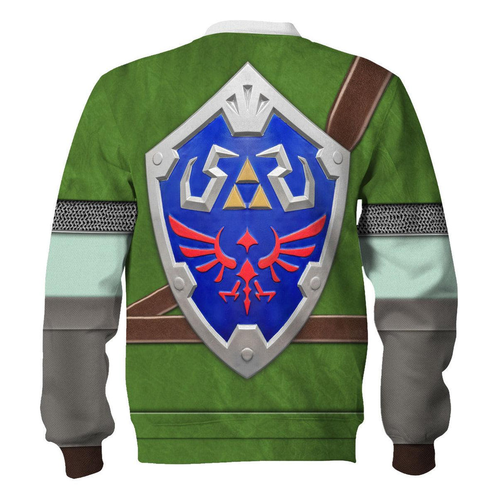 Knights of Skyloft Green Shield Unisex Hoodie Sweatshirt T-shirt Sweatpants Cosplay - CustomsPig.com