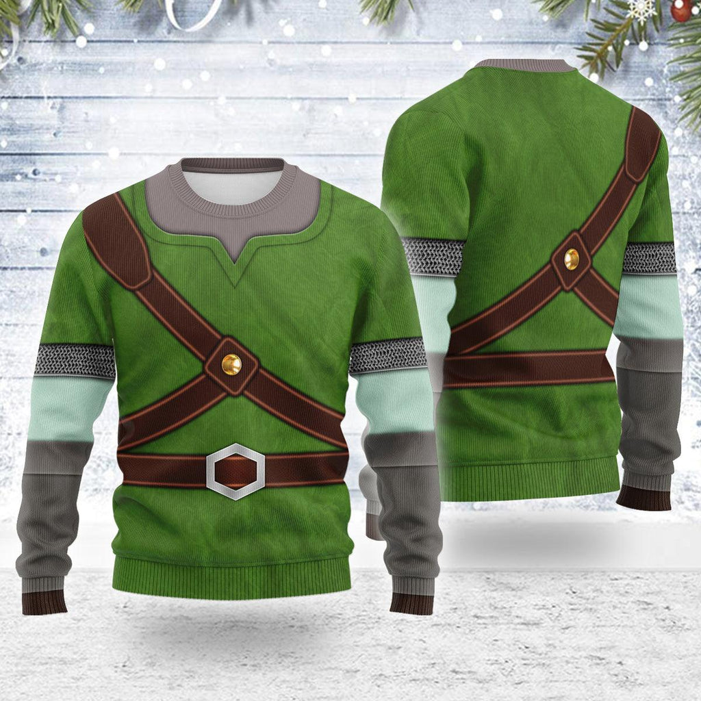 Knights of Skyloft Green Themed Costume Unisex Christmas Wool Sweater - CustomsPig.com