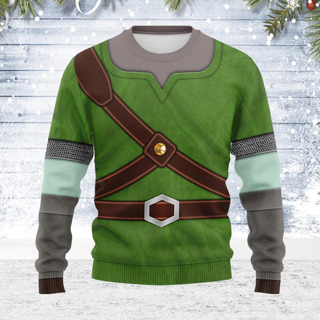 Knights of Skyloft Green Themed Costume Unisex Christmas Wool Sweater - CustomsPig.com