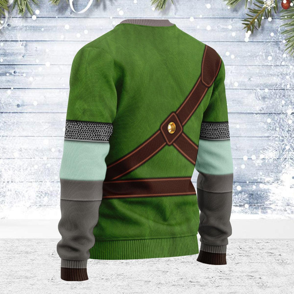 Knights of Skyloft Green Themed Costume Unisex Christmas Wool Sweater - CustomsPig.com