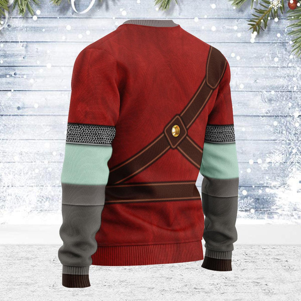 Knights of Skyloft Red Themed Costume Unisex Christmas Wool Sweater - CustomsPig.com