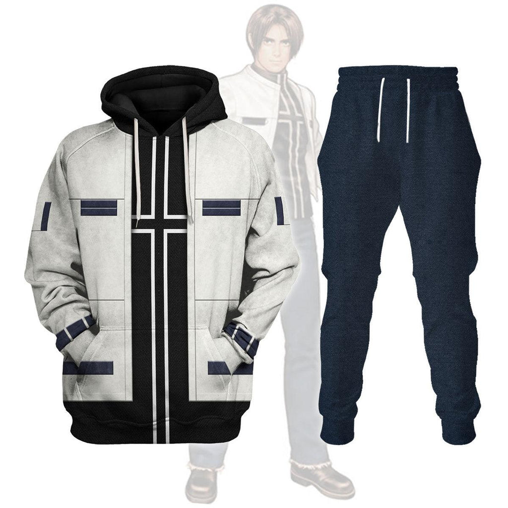 Kyo Kusanagi The King of Fighters Hoodie T-shirt Sweatpants Cosplay - DucG