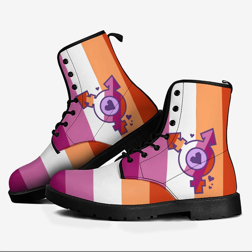 Lesbian Pride Boots - CustomsPig