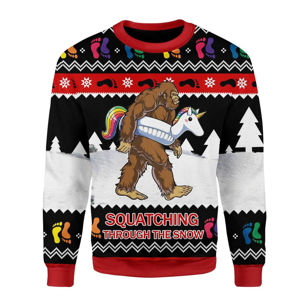 LGBT Bigfoot Christmas Sweater - CustomsPig