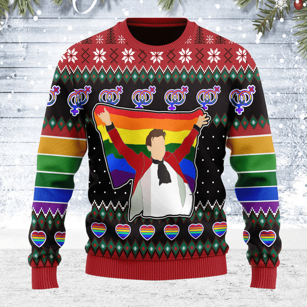 LGBT Harry Styles Ugly Christmas Sweater - CustomsPig