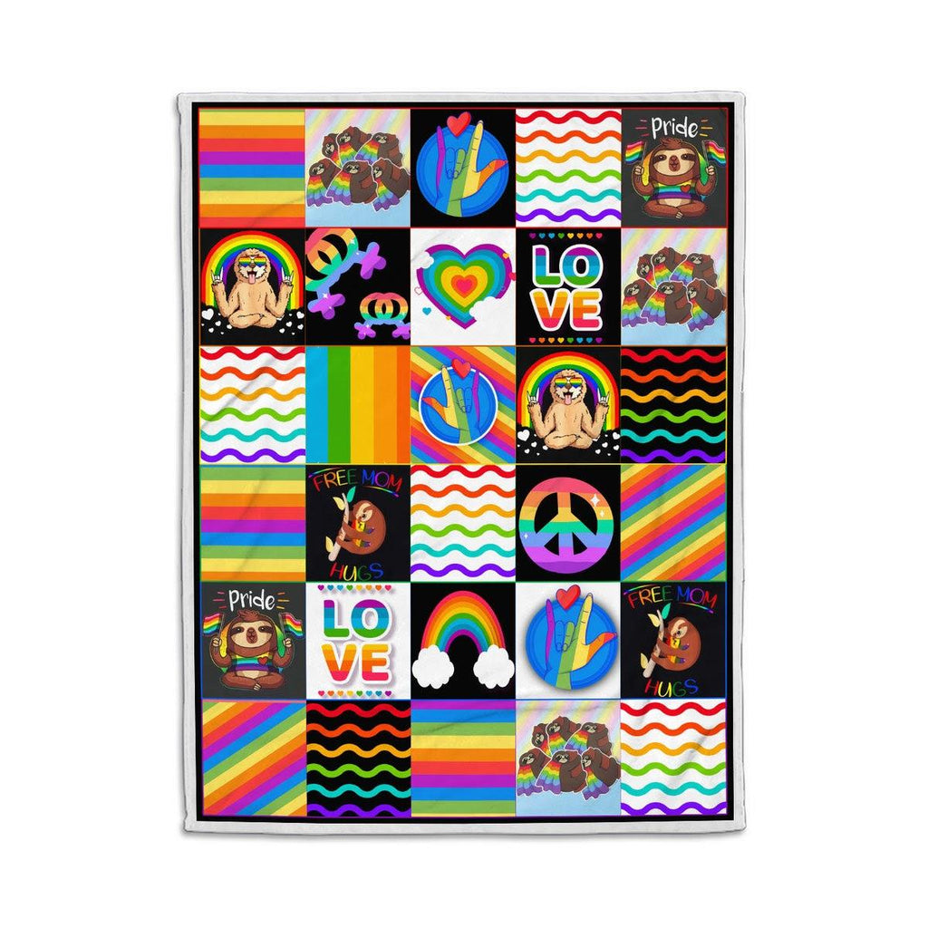 LGBT Sloth Blanket - CustomsPig