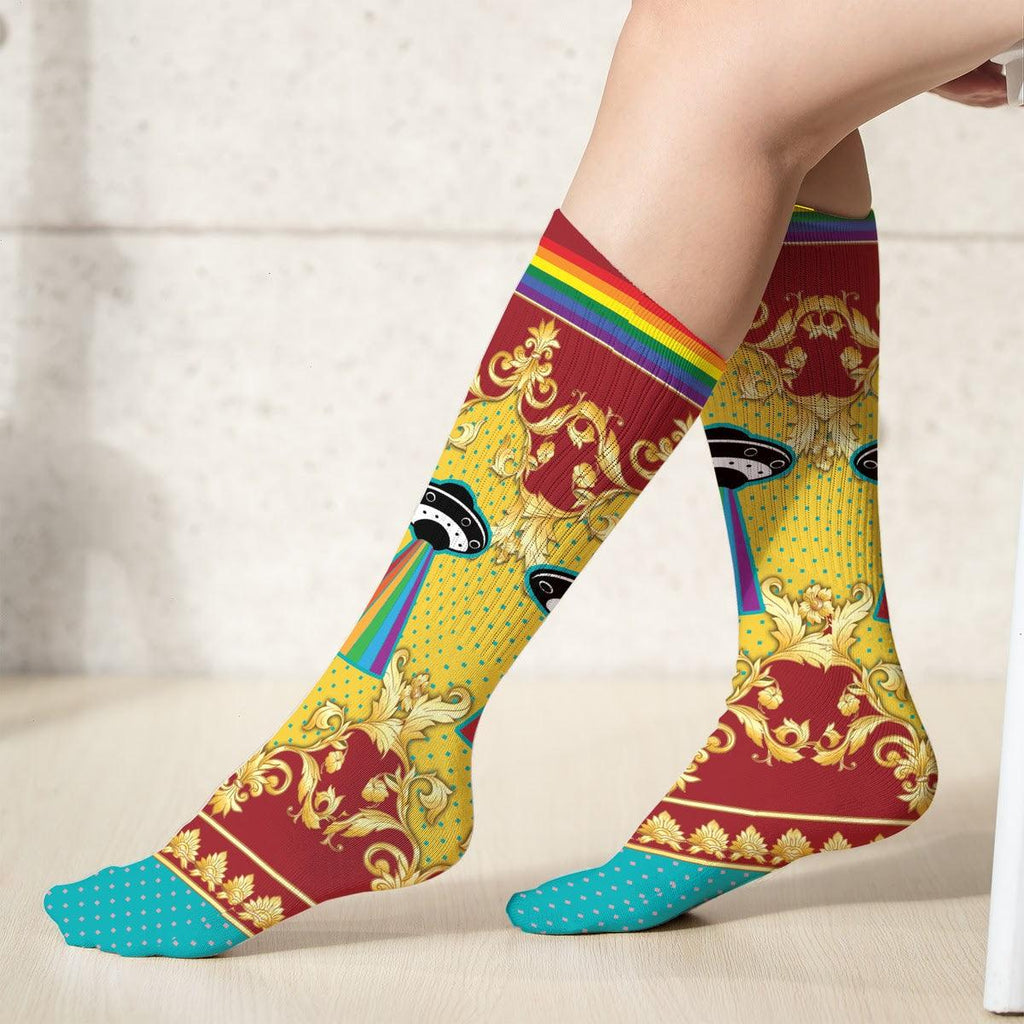 LGBT UFO Socks - CustomsPig