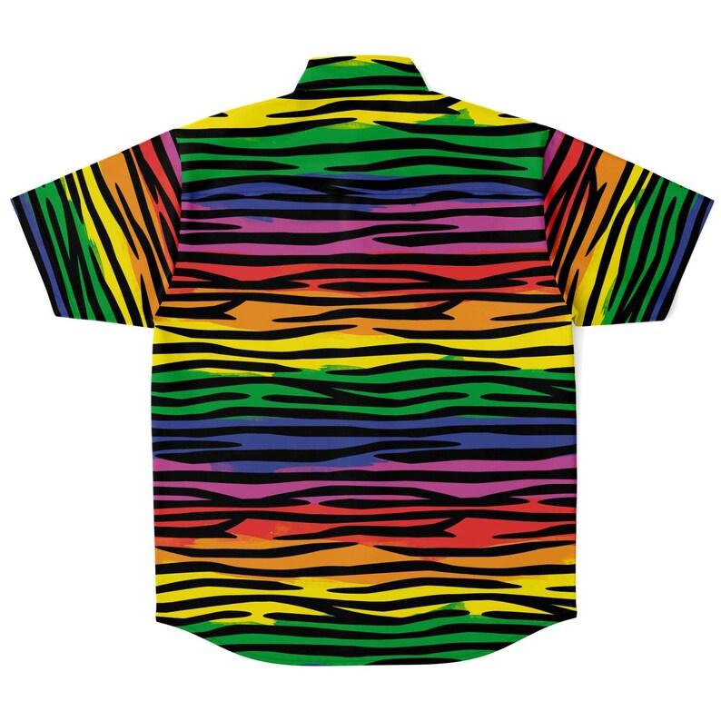 LGBTQ Gay Striped Hawaiian Shirt - CustomsPig