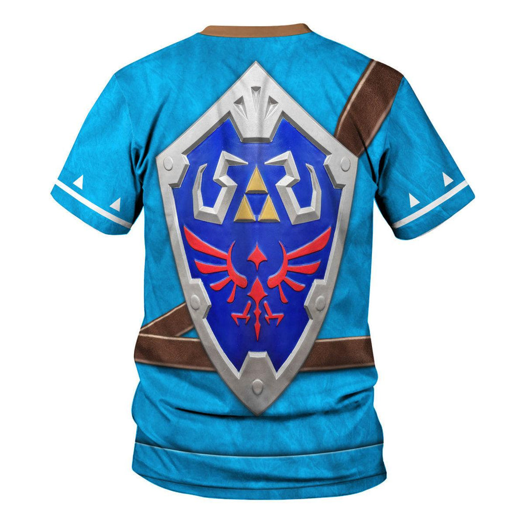 Link Attire Champion's Tunic Shield Unisex Hoodie Sweatshirt T-shirt Sweatpants Cosplay - CustomsPig.com