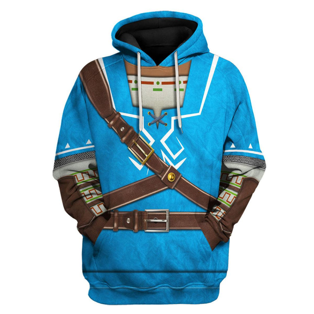 Link Attire Champion's Tunic Shield Unisex Hoodie Sweatshirt T-shirt Sweatpants Cosplay - CustomsPig.com