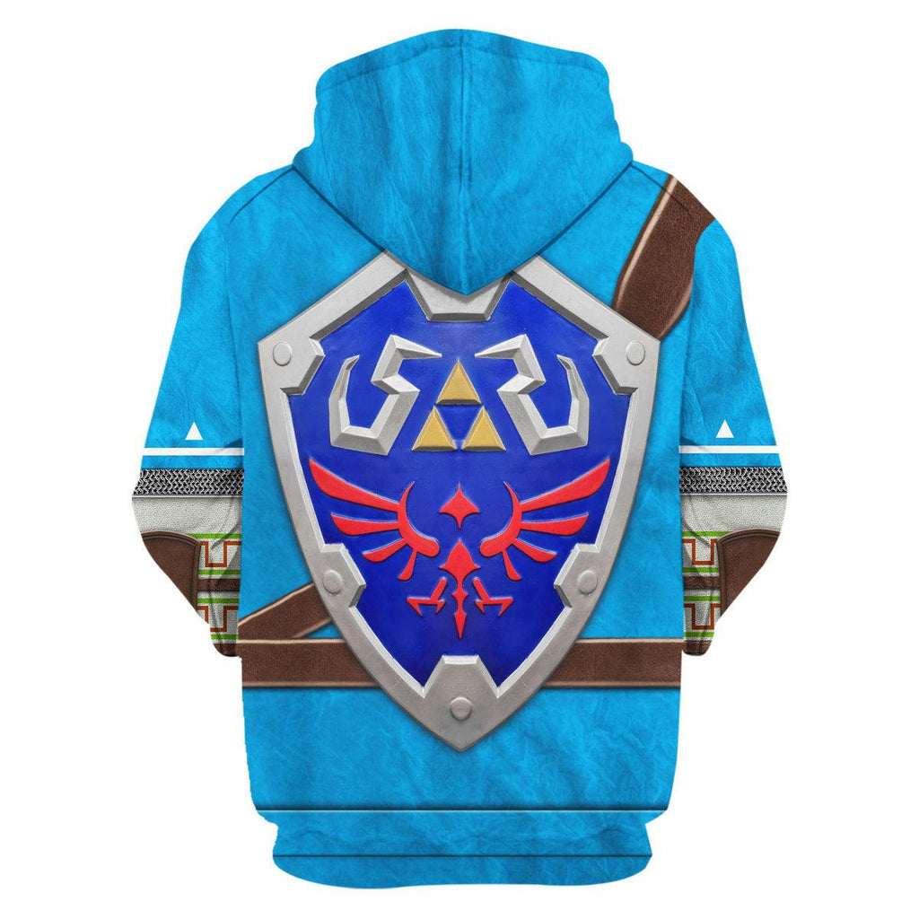 Link Attire Champion's Tunic Shield Unisex Hoodie Sweatshirt T-shirt Sweatpants Cosplay - CustomsPig.com