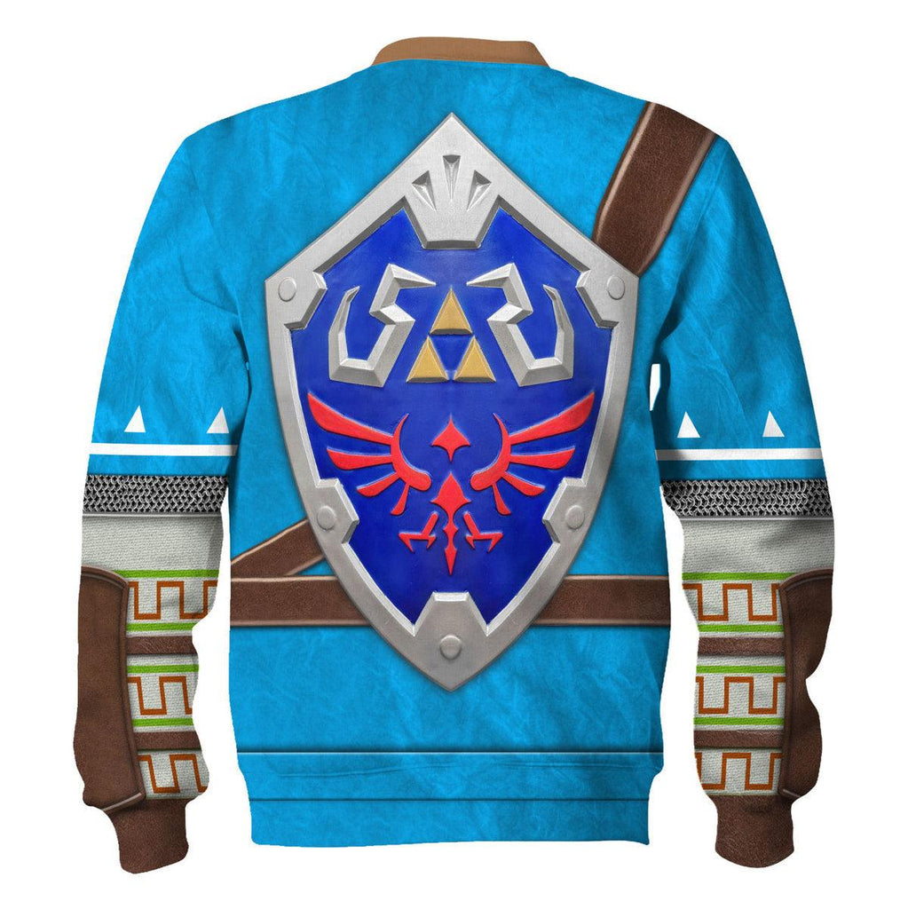 Link Attire Champion's Tunic Shield Unisex Hoodie Sweatshirt T-shirt Sweatpants Cosplay - CustomsPig.com