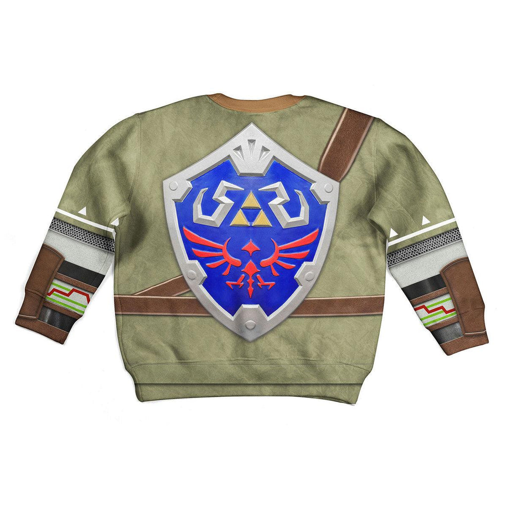 Link Attire Shield Kid Tops Hoodie Sweatshirt T-Shirt - CustomsPig.com