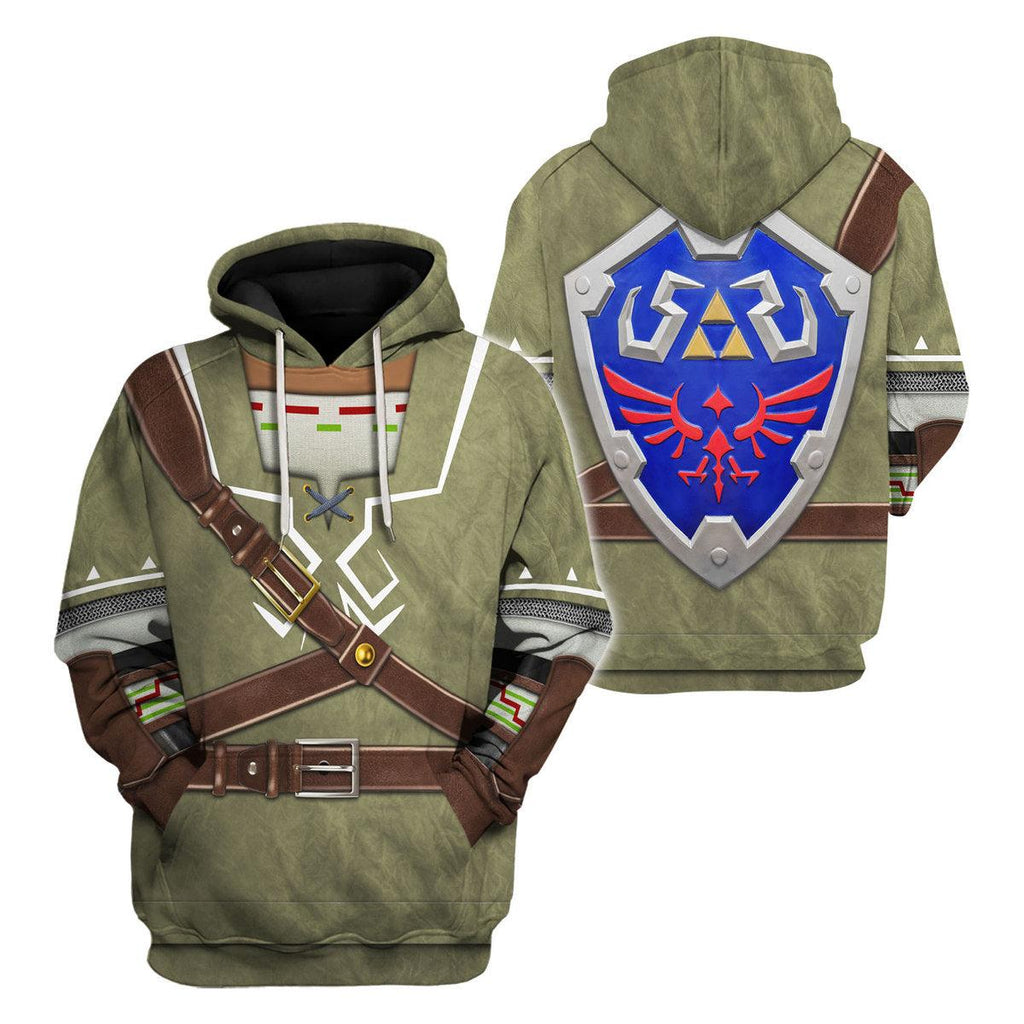 Link Attire Shield Unisex Hoodie Sweatshirt T-shirt Sweatpants Cosplay - CustomsPig.com