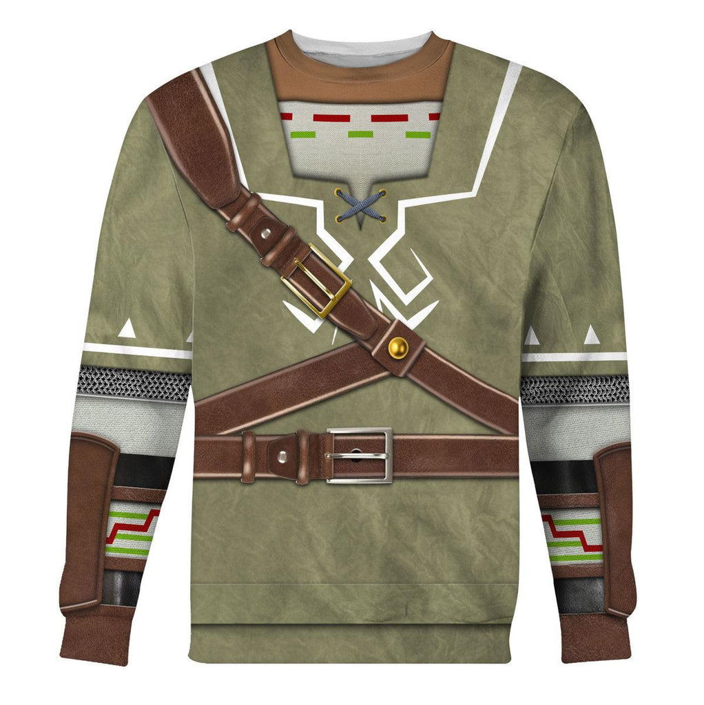 Link Attire Shield Unisex Hoodie Sweatshirt T-shirt Sweatpants Cosplay - CustomsPig.com