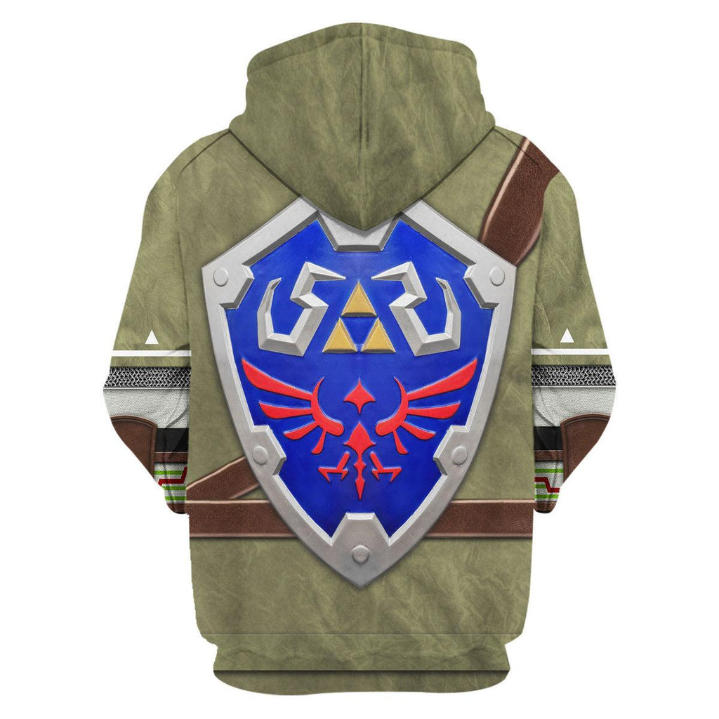 Link Attire Shield Unisex Hoodie Sweatshirt T-shirt Sweatpants Cosplay - CustomsPig.com