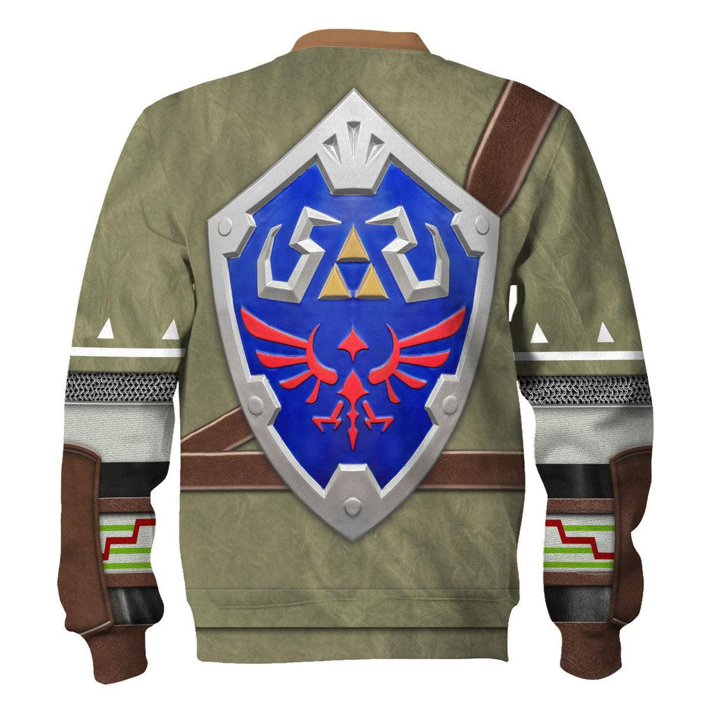 Link Attire Shield Unisex Hoodie Sweatshirt T-shirt Sweatpants Cosplay - CustomsPig.com