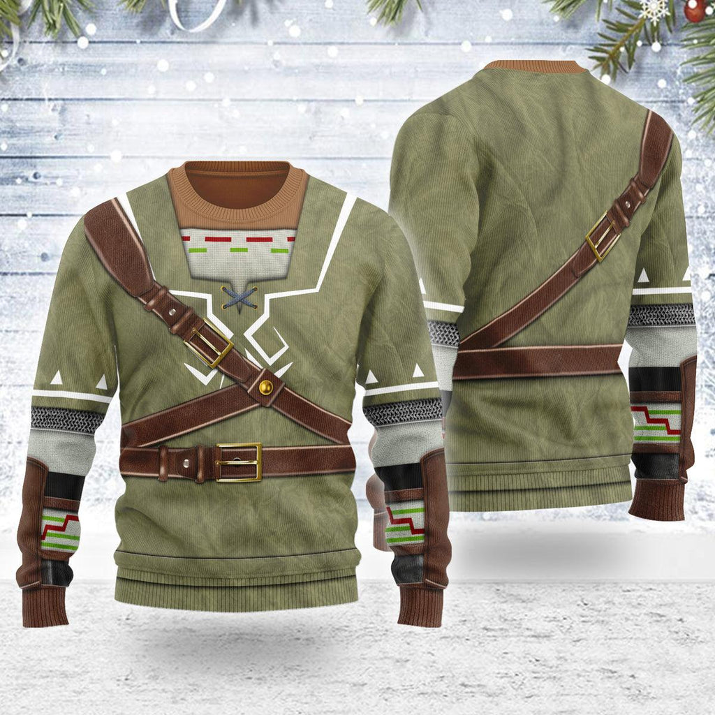 Link Attire Themed Costume Unisex Christmas Wool Sweater - CustomsPig.com