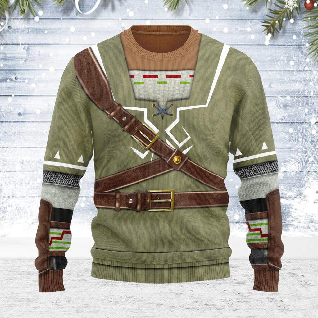 Link Attire Themed Costume Unisex Christmas Wool Sweater - CustomsPig.com