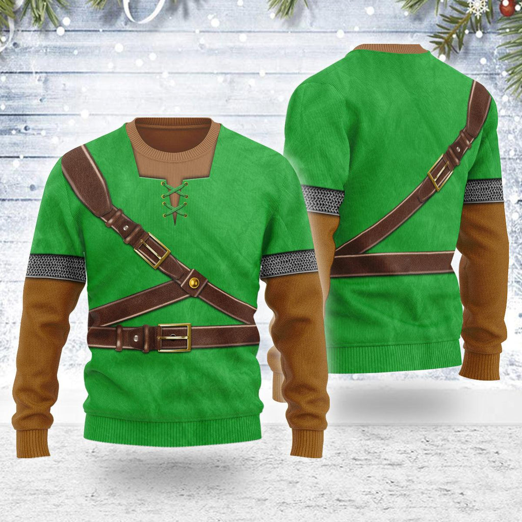 Link Iconic Attire Themed Costume Unisex Christmas Wool Sweater - CustomsPig.com