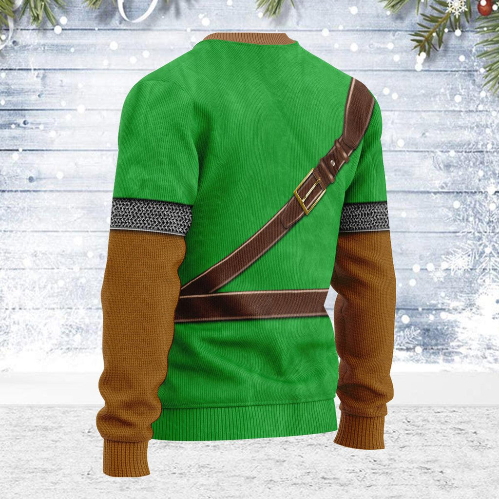 Link Iconic Attire Themed Costume Unisex Christmas Wool Sweater - CustomsPig.com