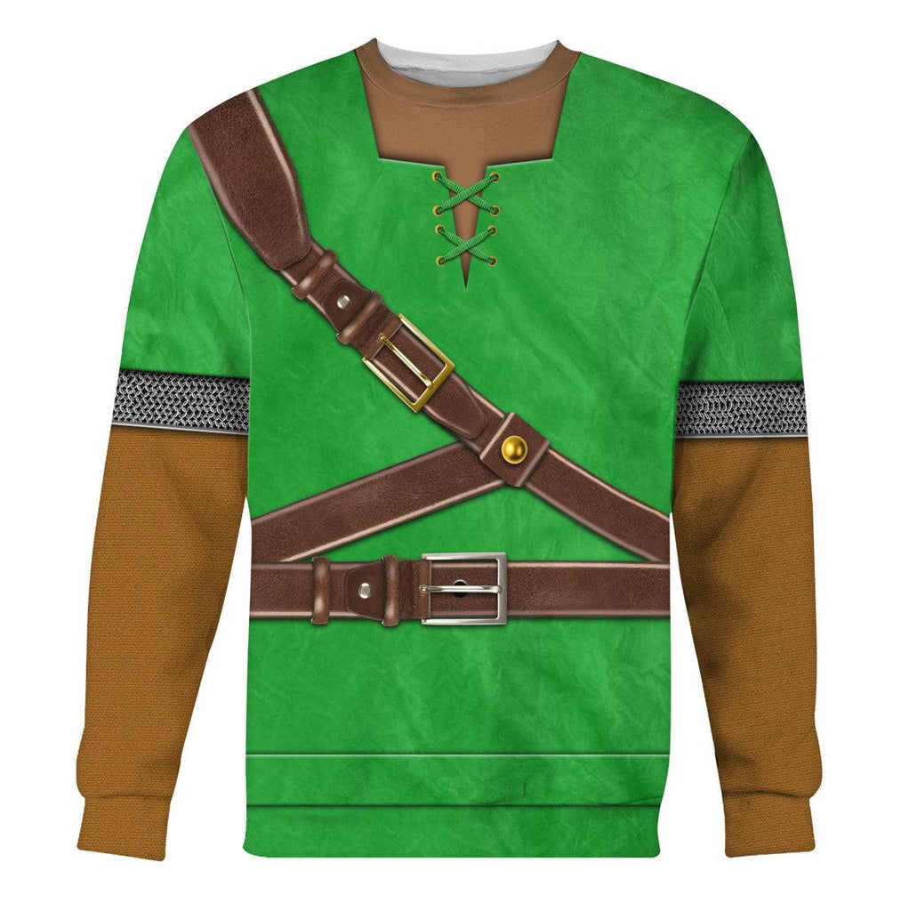 Link Iconic Shield Iconic Costume Unisex Hoodie Sweatshirt T-shirt Sweatpants Cosplay - CustomsPig.com