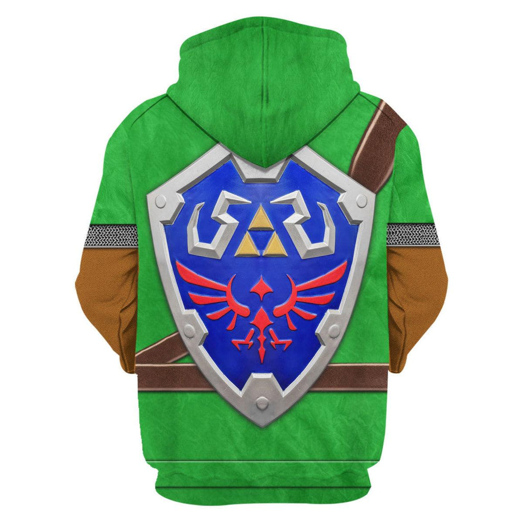 Link Iconic Shield Iconic Costume Unisex Hoodie Sweatshirt T-shirt Sweatpants Cosplay - CustomsPig.com