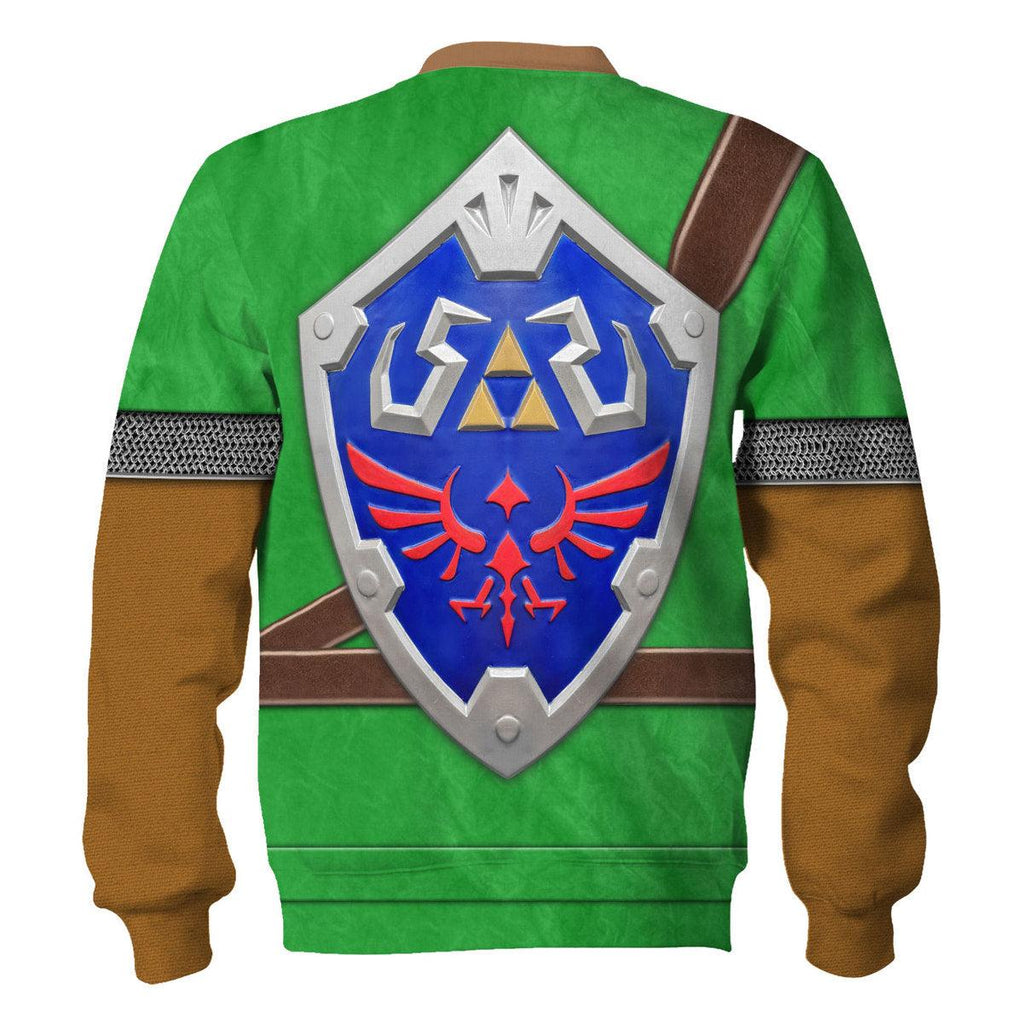 Link Iconic Shield Iconic Costume Unisex Hoodie Sweatshirt T-shirt Sweatpants Cosplay - CustomsPig.com