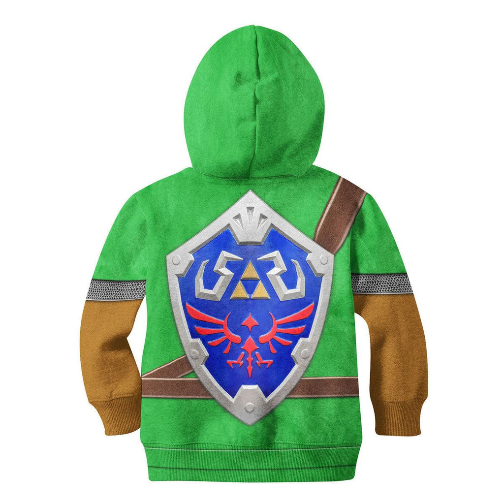 Link Iconic Shield Kid Tops Hoodie Sweatshirt T-Shirt - CustomsPig.com