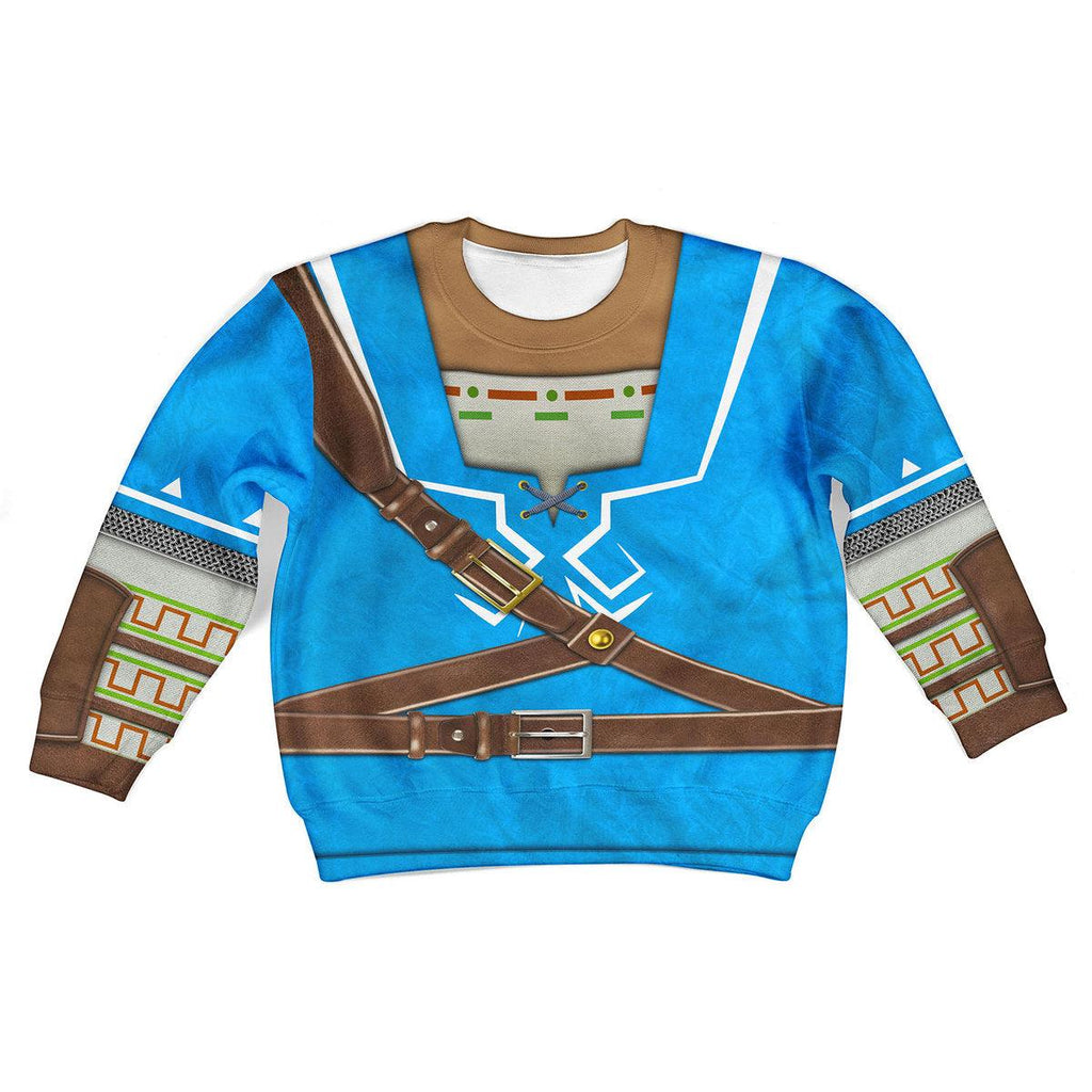 Link Zelda Champions Tunic Shield Kid Tops Hoodie Sweatshirt T-Shirt - CustomsPig.com