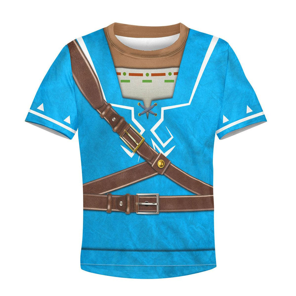 Link Zelda Champions Tunic Shield Kid Tops Hoodie Sweatshirt T-Shirt - CustomsPig.com