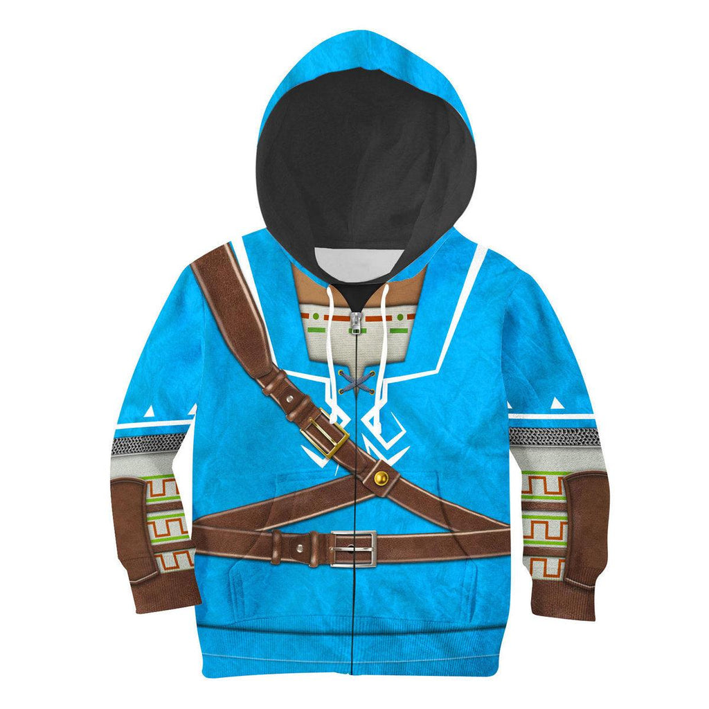 Link Zelda Champions Tunic Shield Kid Tops Hoodie Sweatshirt T-Shirt - CustomsPig.com