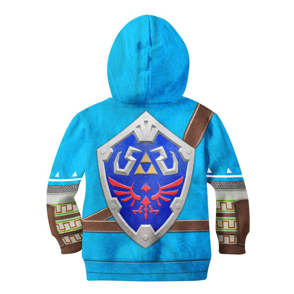 Link Zelda Champions Tunic Shield Kid Tops Hoodie Sweatshirt T-Shirt - CustomsPig.com