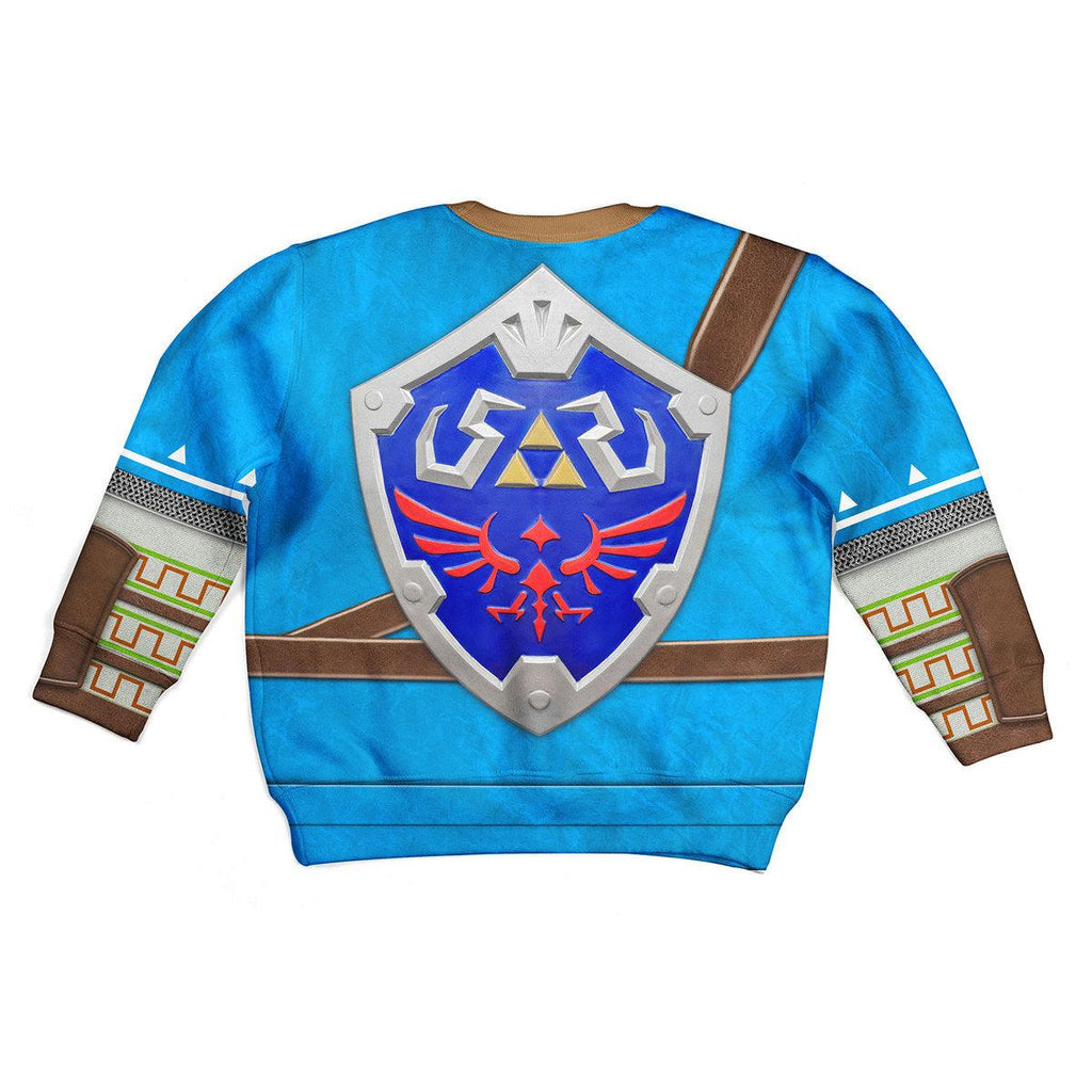 Link Zelda Champions Tunic Shield Kid Tops Hoodie Sweatshirt T-Shirt - CustomsPig.com