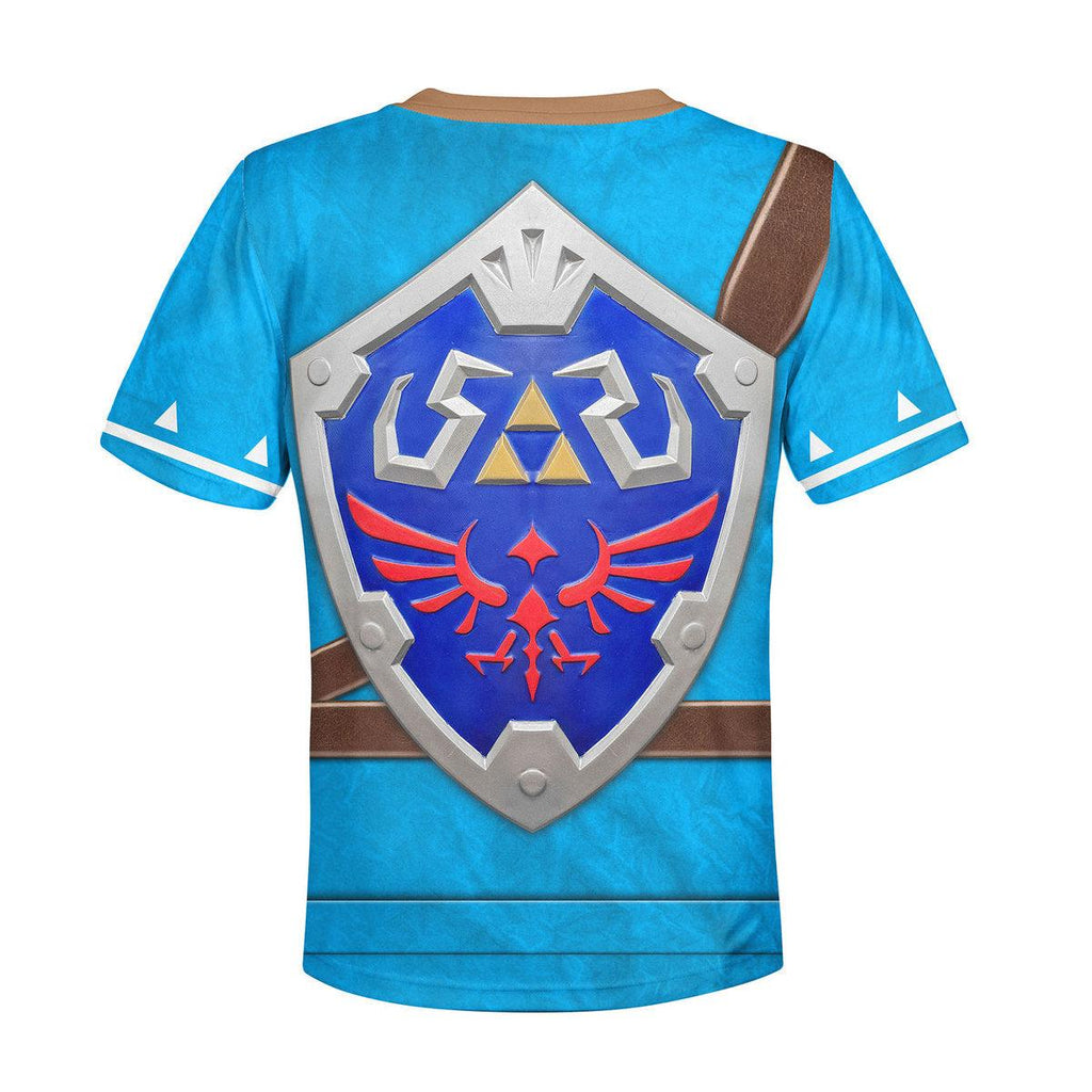 Link Zelda Champions Tunic Shield Kid Tops Hoodie Sweatshirt T-Shirt - CustomsPig.com