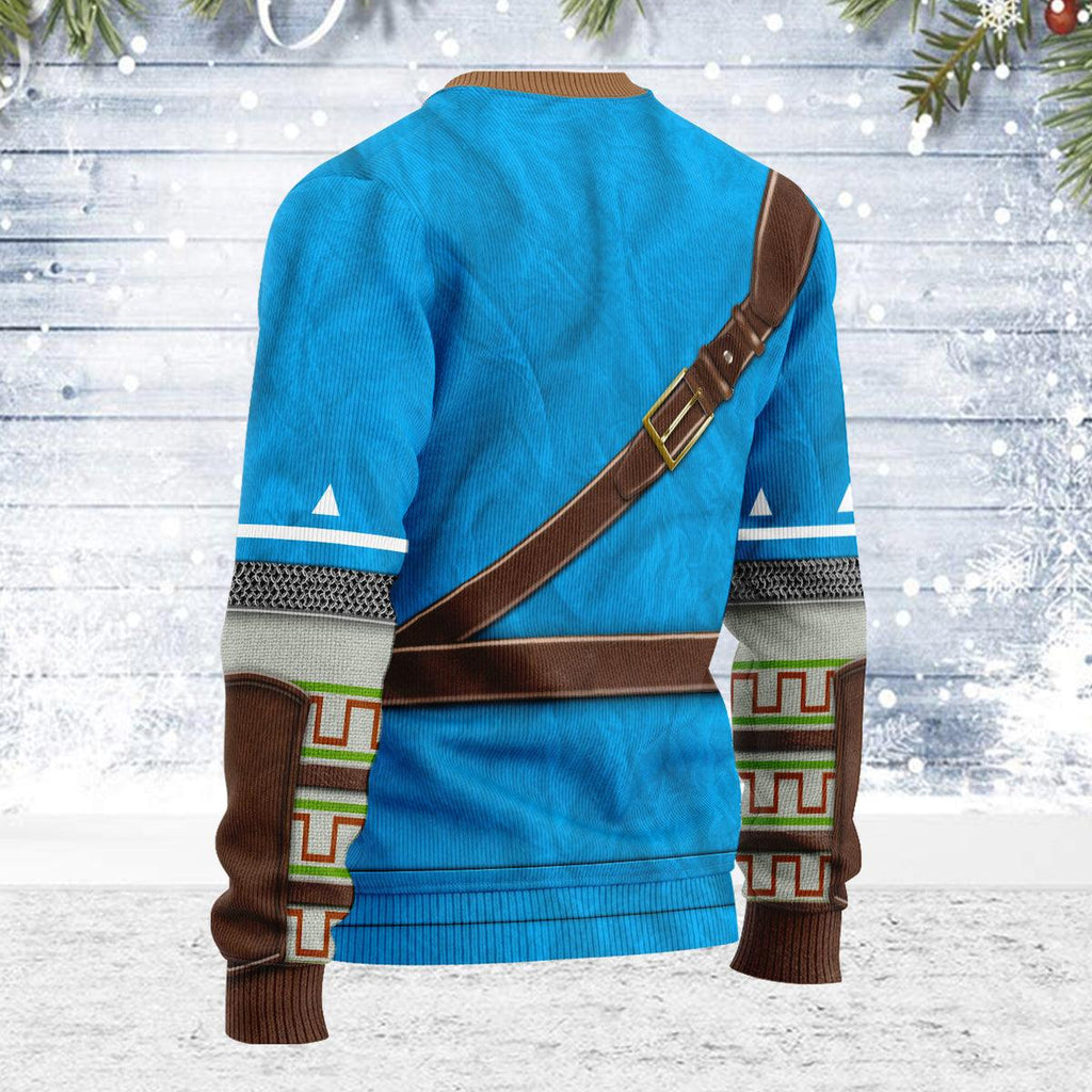 Link Zelda Champions Tunic Themed Costume Unisex Christmas Wool Sweater - CustomsPig.com