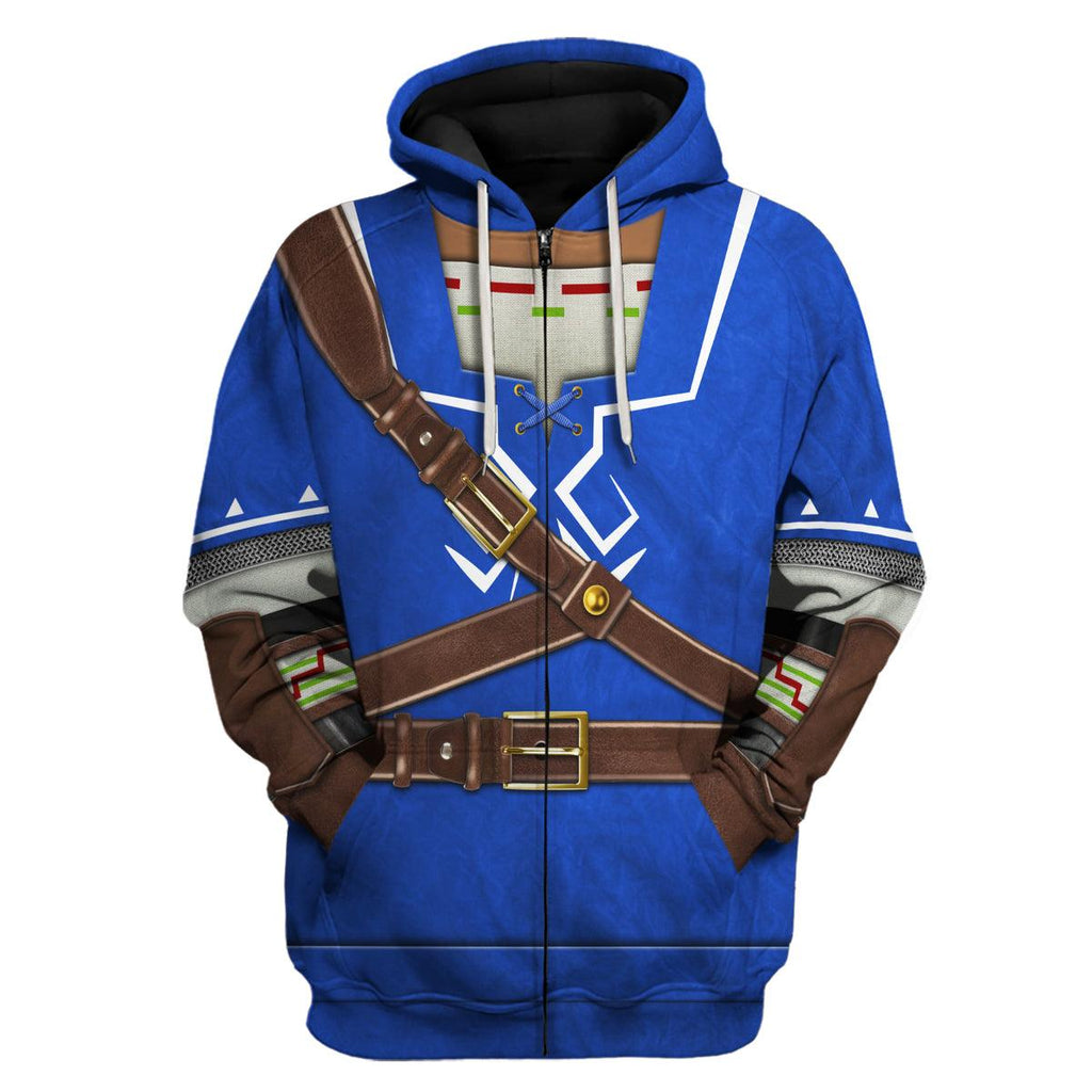 Link Zora Tunic Attire Unisex Hoodie Sweatshirt T-shirt Sweatpants Cosplay - CustomsPig.com