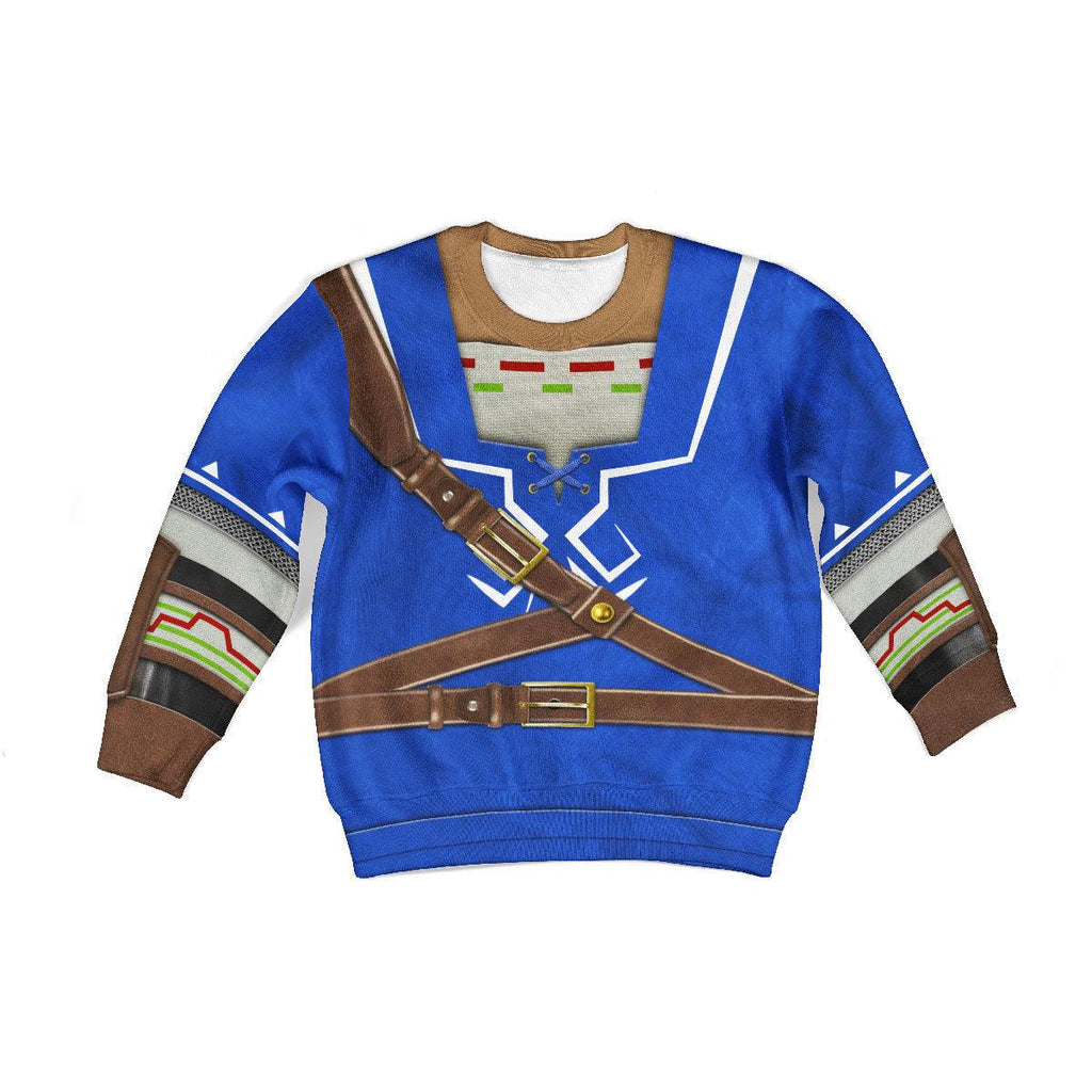 Link Zora Tunic Costume Kid Tops Hoodie Sweatshirt T-Shirt - CustomsPig.com