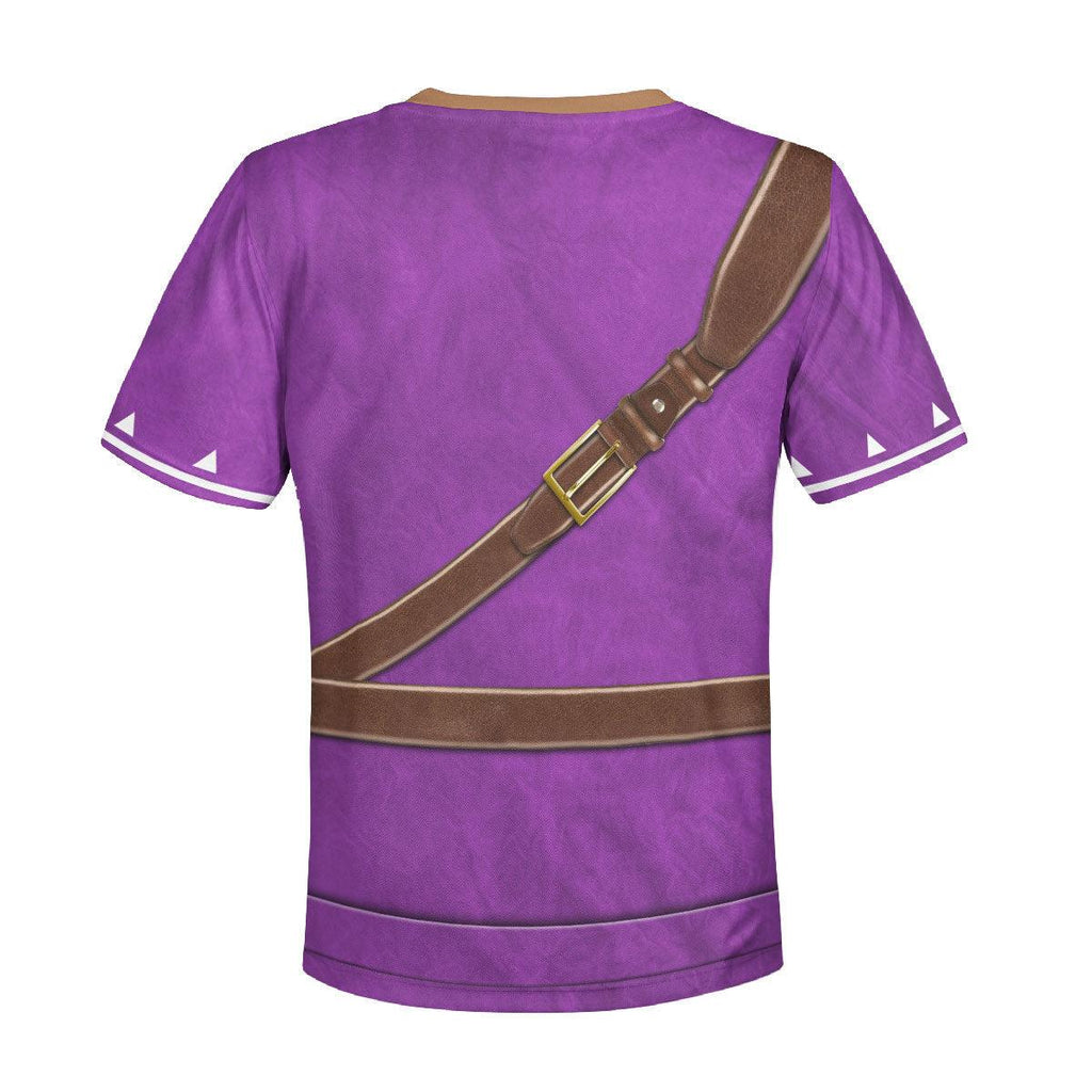 Link Zora Tunic Purple Costume Kid Tops Hoodie Sweatshirt T-Shirt - CustomsPig.com