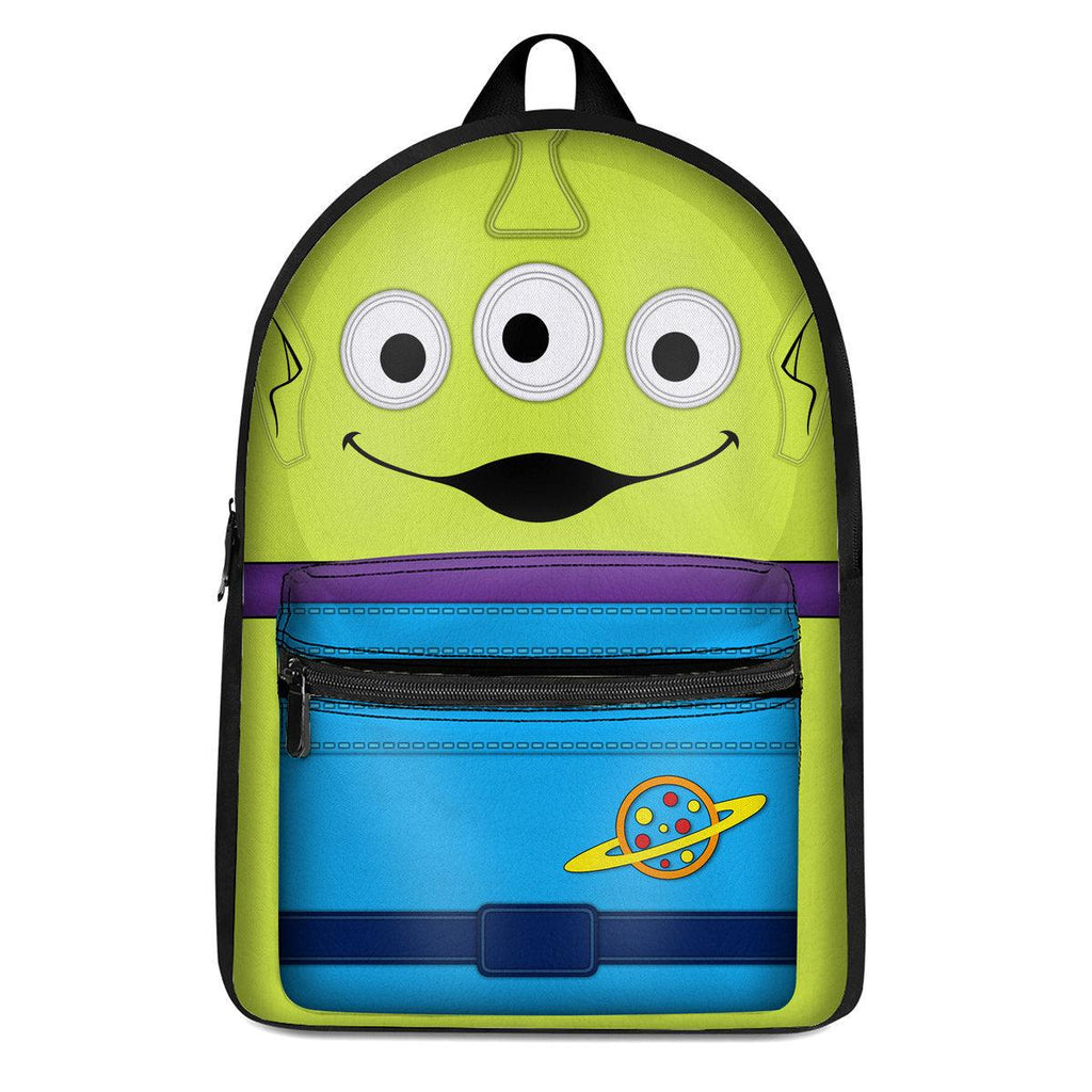 Little Green Aliens Toy Story Custom Backpack - DucG