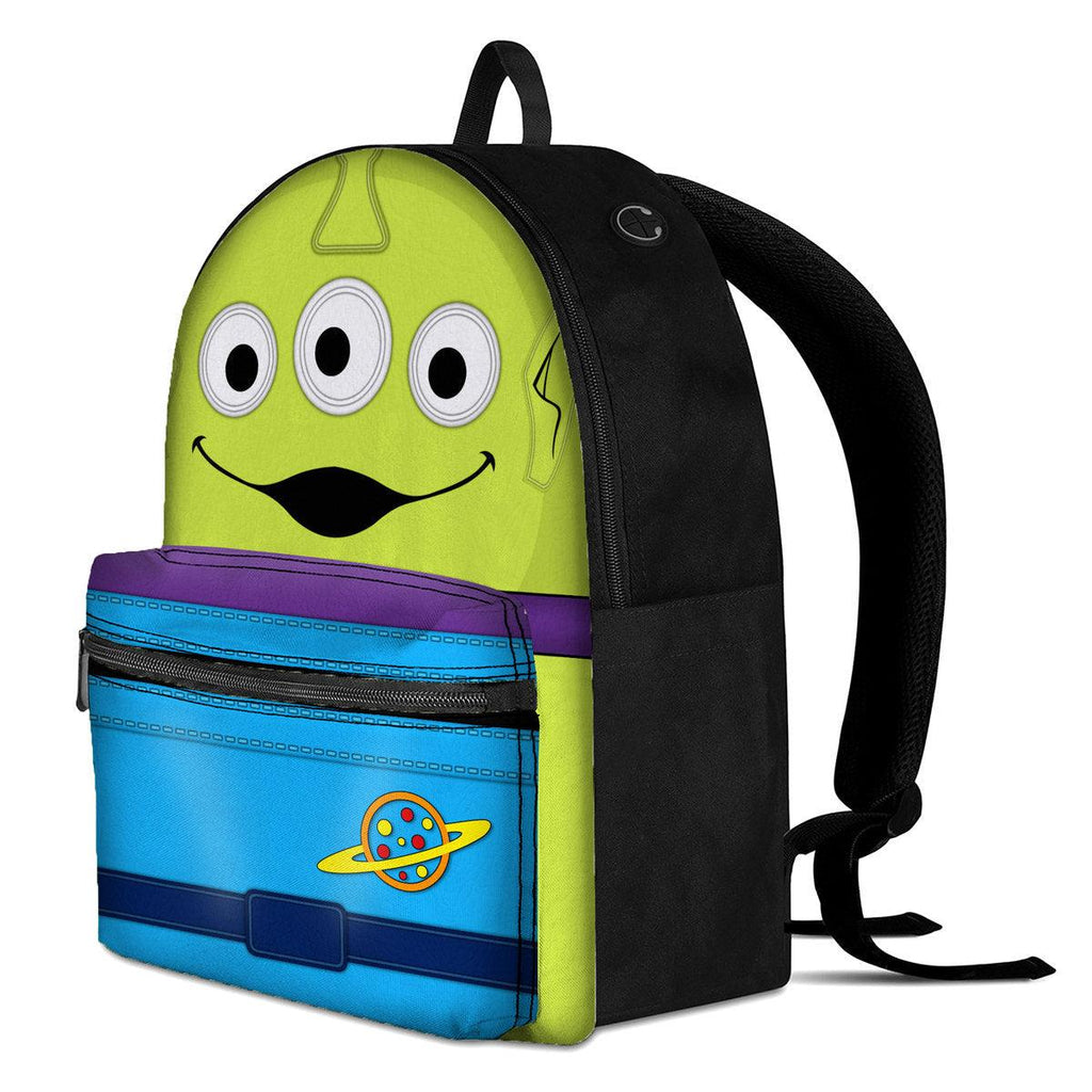 Little Green Aliens Toy Story Custom Backpack - DucG