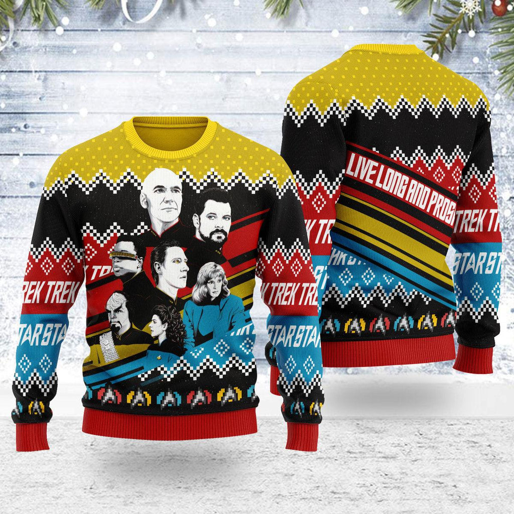 Live Long And Prosper Christmas Sweater - CustomsPig.com