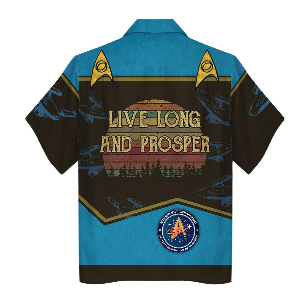 Live Long And Prosper Sunset Retro Vintage Hoodie Sweatshirt T-shirt Apparel - CustomsPig.com