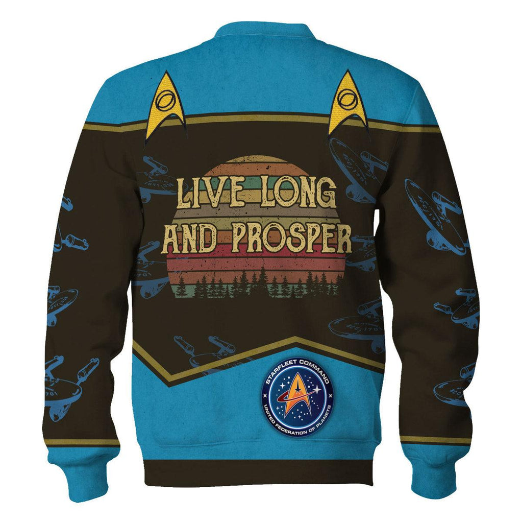 Live Long And Prosper Sunset Retro Vintage Hoodie Sweatshirt T-shirt Apparel - CustomsPig.com