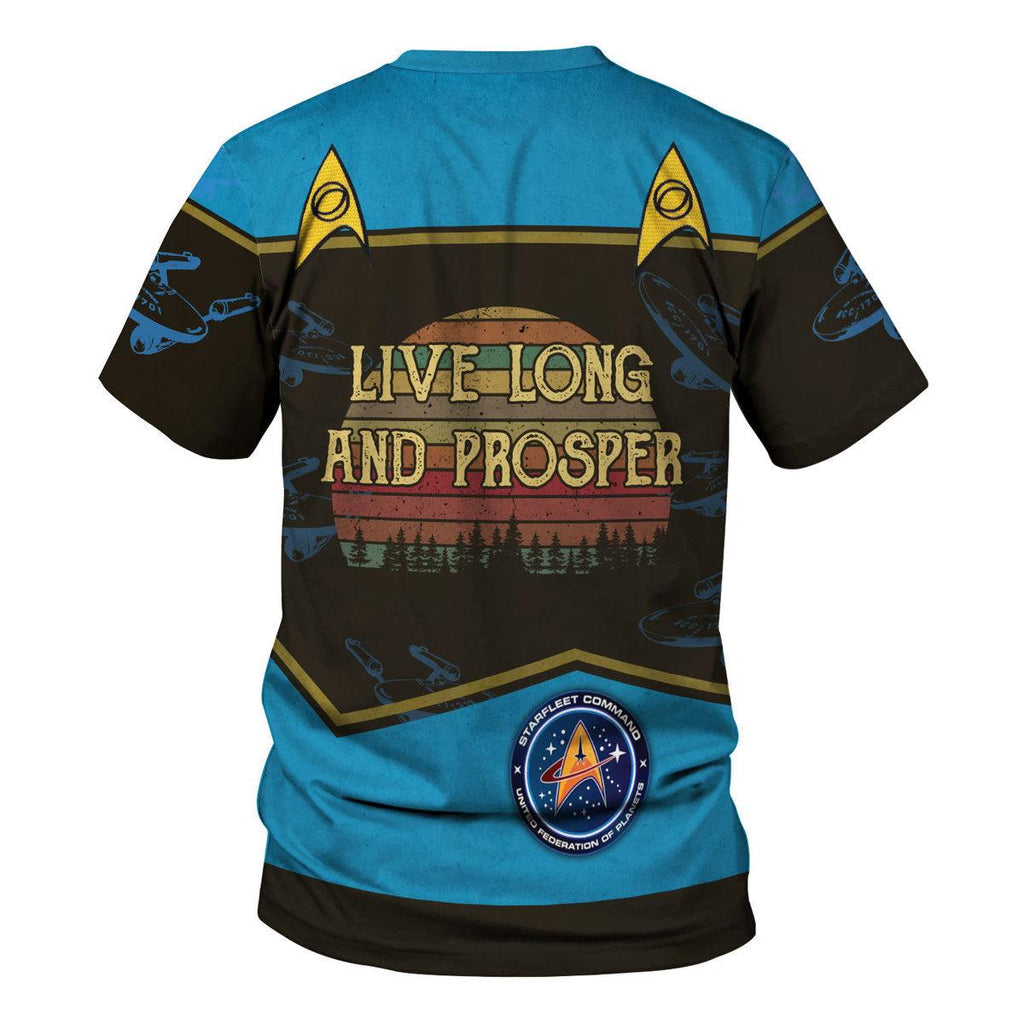 Live Long And Prosper Sunset Retro Vintage Hoodie Sweatshirt T-shirt Apparel - CustomsPig.com